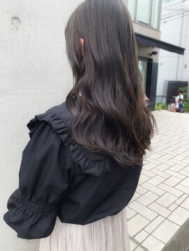 グロウ 丸の内(GLOW) グレージュカラー顔まわりカットレイヤーボブ韓国風前髪ボブ甲府