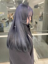 ランテルディ 渋谷(LANTERDIT)&nbsp;艶感　ストレート　ラベンダーアッシュ　顔周りカット　透明感