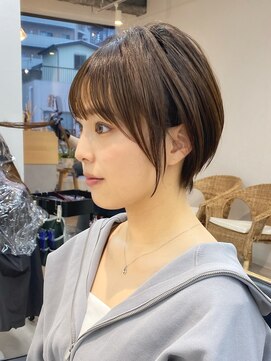 トト 船橋店(toto.) ピンクブラウン切りっぱなしボブ美髪くびれレイヤー小顔[西船橋]