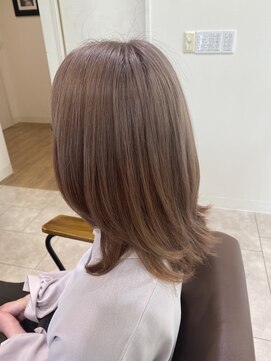 ヘアーアンドライフ シキ(HAIR & LIFE SHIKI) イルミナカラー×ピンクベージュ＊