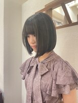 エルサフィロ ヨドヤバシ(el zafiro yodoyabashi)&nbsp;ダークトーン　ハイライトカラー　ボブ　20代30代40代