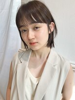 ディッセンバー 神宮前(December) オリーブベージュ/カーキベージュ/前髪ぱっつん/ワイドバング