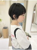 【HOSSY】黒髪ショート_丸みショート