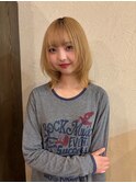【矢場町　栄　大須】　ハイトーンベージュ　ブリーチ