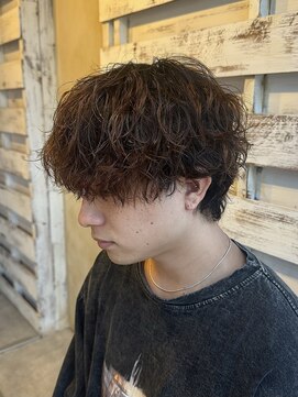 グランデュール 静岡駅前店(GRANDEUR) ニュアンスフェザーパーマメンズ無造作ヘア静岡/草薙