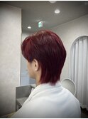 ナチュラルウルフ赤髪