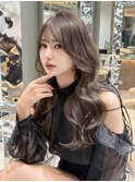 韓国ヘア　グレージュカラー