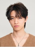 三重桑名ニュアンスパーマフェザーパーマ緩めセンターパートヘア