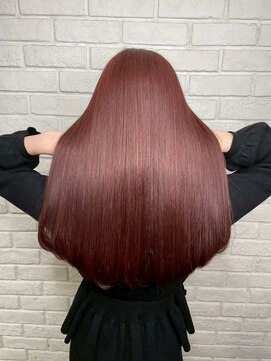 リコヘアー(LiCO HAIR) 那覇/イメチェン/ピンクベージュ/アンブレラカラー/前髪