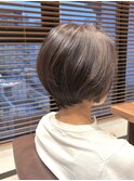 ショートボブ/大人ショート/丸み/前髪なし【銀座/築地/新富町】