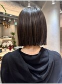 地毛を活かした白髪ぼかしハイライト♪【上岡】