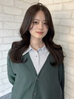 ルノン フィージュ(LUNON fieju)&nbsp;黒髪クラゲヘアーオリーブグレー小顔ココアベージュ