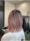 千葉バレイヤージュ/ピンクベージュ/デザインカラー
