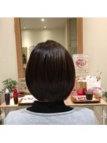 ナノハナ&nbsp;鹿沼で唯一本格ヘッドスパが出来る美容室　シンプルボブ