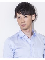 メノン(Menon) 束感ブラックショート×ソフトツーブロック