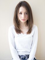 エル(LE)&nbsp;ひし形シルエットグレージュエアリーセミロング