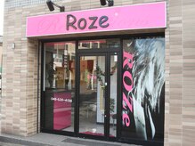 ヘアー ロゼ(hair Roze)の雰囲気（ピンクの看板が目印♪）