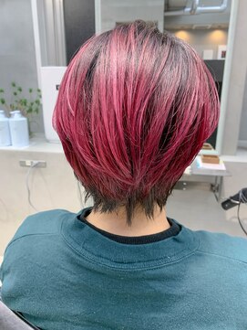 テトヘアー(teto hair) グラデーションカラー、デザインカラー、ピンクパープル