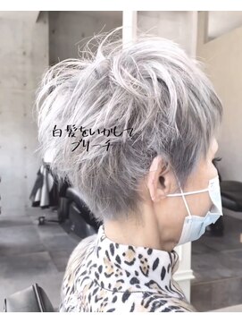 ザ シー 橋本(The C) カッコいいマダムヘア!ホワイトグレーヘア◎TheC橋本店