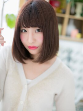 カバーヘア イヴ 戸頭店(COVER HAIR EVE) ★キャラメルベージュツヤ髪小顔前下がりボブ20代30代40代★8