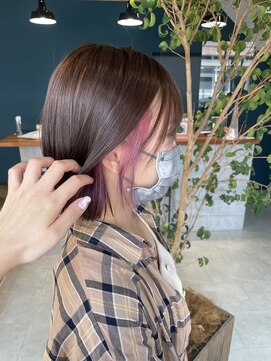 ノア(noa.) イヤリングカラー×ピンク