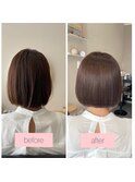 艶、美髪、ボブスタイル