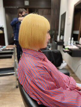 クロ ヘアー(CURRO HAIR) ダブルカラー×ゴールド