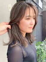 ノラ ウメダ(NORA UMEDA)&nbsp;【NORA UMEDA 高木】外国人風ミルクティーハイライトカラー