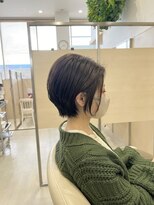 アドラーブル 長岡リバーサイド千秋店(adorable) オリーブグレージュ☆耳掛けクビレショート☆