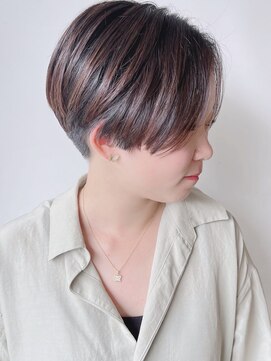 モリオフロムロンドン 原宿本店(morio from London) 【morio原宿】刈り上げハンサムショート　前下がりショート