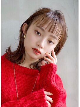 ギークス(GEEKS) 【GEEKS渋谷】オン眉/ピンクグレージュ/20代30代/秋カラー/小顔