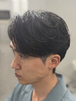 バース 梅田中崎町店(BIRTH)&nbsp;ニュアンスパーマセンターパートフェザーパーマ韓国メンズパーマ