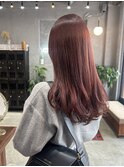 【前川薫子】艶ピンク/ピンクブラウン/ブリーチなし