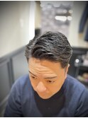 社会人ビジネス/ツーブロックショート七三分け/フェード/田町