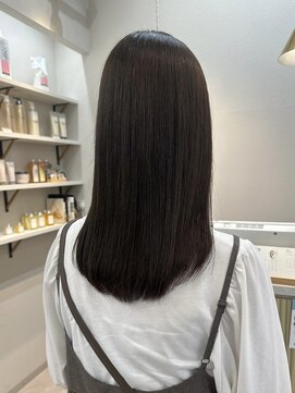 ポジ(poji) 髪質改善カラー　艶カラー　ブラウンカラー　ミディアム