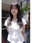 レイヤーカット 後れ毛 透明感 韓国レイヤー/10代20代30代40代