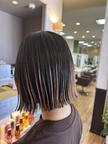 ルシード スタイル レクラ 栄生店(L'UCIDO STYLE L'eclat)&nbsp;パラパラカラーと切りっぱなしボブ