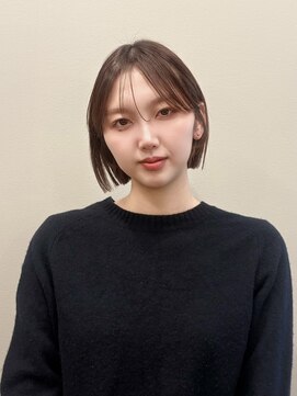 カノエ(canoe) ボブカット韓国風ボブ20代シースルーバング大濠西新