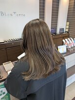 ブルーテーフ(Bleu Terre)&nbsp;盛岡【白髪ぼかしハイライトショコラブラウン】今期オススメ◎