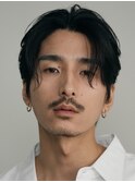 シャドウパーマルーズパーマセンターパートツーブロック