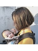ショートボブにナチュラルな縮毛矯正!!