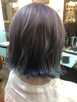 ビヨンドイー(beyond E)&nbsp;ホワイトアッシュインナーカラーブルー