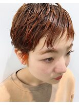 レコ 渋谷(LECO)&nbsp;オレンジ×もみあげカラー