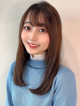 アフロート ディル(AFLOAT D'L) 大人かわいい♪小顔カットオリーブカラーセミウェットウェーブ