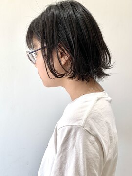 フォーク FOLK 【FOLK】小顔 外ハネ 波巻き 横髪 ダークアッシュ ベージュ♪