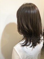 リブ(Lib)&nbsp;【Lib】くびれウルフ×赤みを消したアッシュカラー