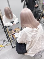 ペレ 渋谷(PELE)&nbsp;YU102_ホワイトミルクティーベージュ ブリーチ2回~