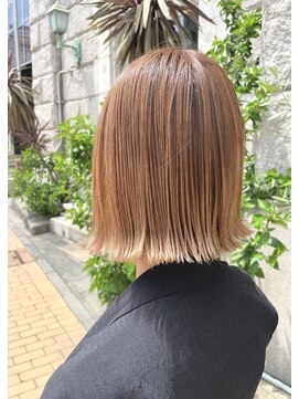 アバウトヘアーラボ(about hair labo) ベージュカラーで夏の透明感