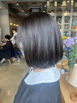 オーガニック リブ 川越(organic+live) 20代30代大人可愛いエアリーボブグレージュ透明感