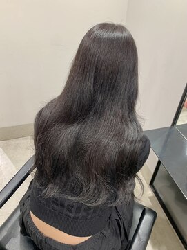 ブルーブラック ブリーチなしダブルカラー <渋谷/渋谷駅>